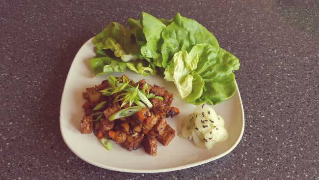 Tempeh Lettuce Wraps