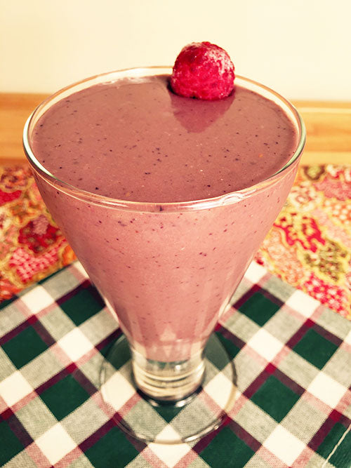 Carob Berry Protein Smoothie