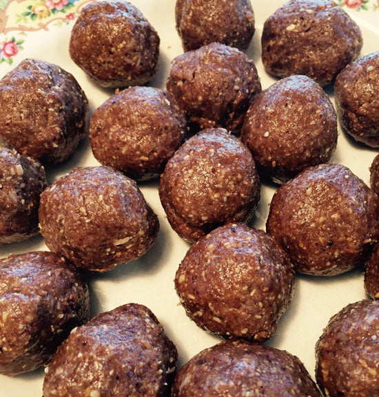 Carob Coconut Candy Balls