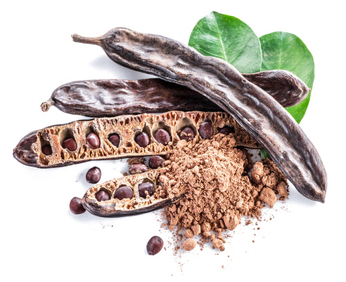 Carob pods and carob powder