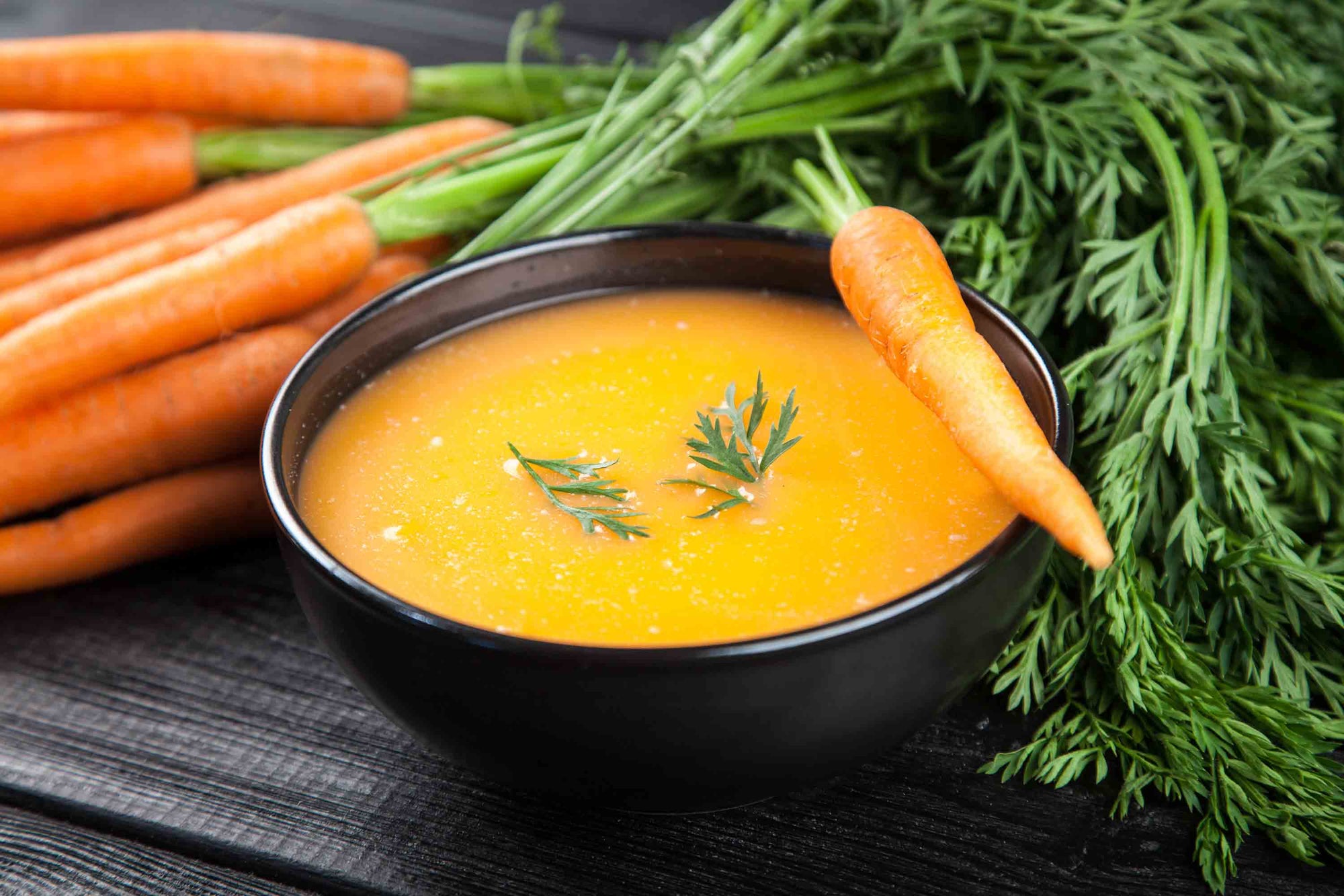 Raw Cream of Carrot Soup