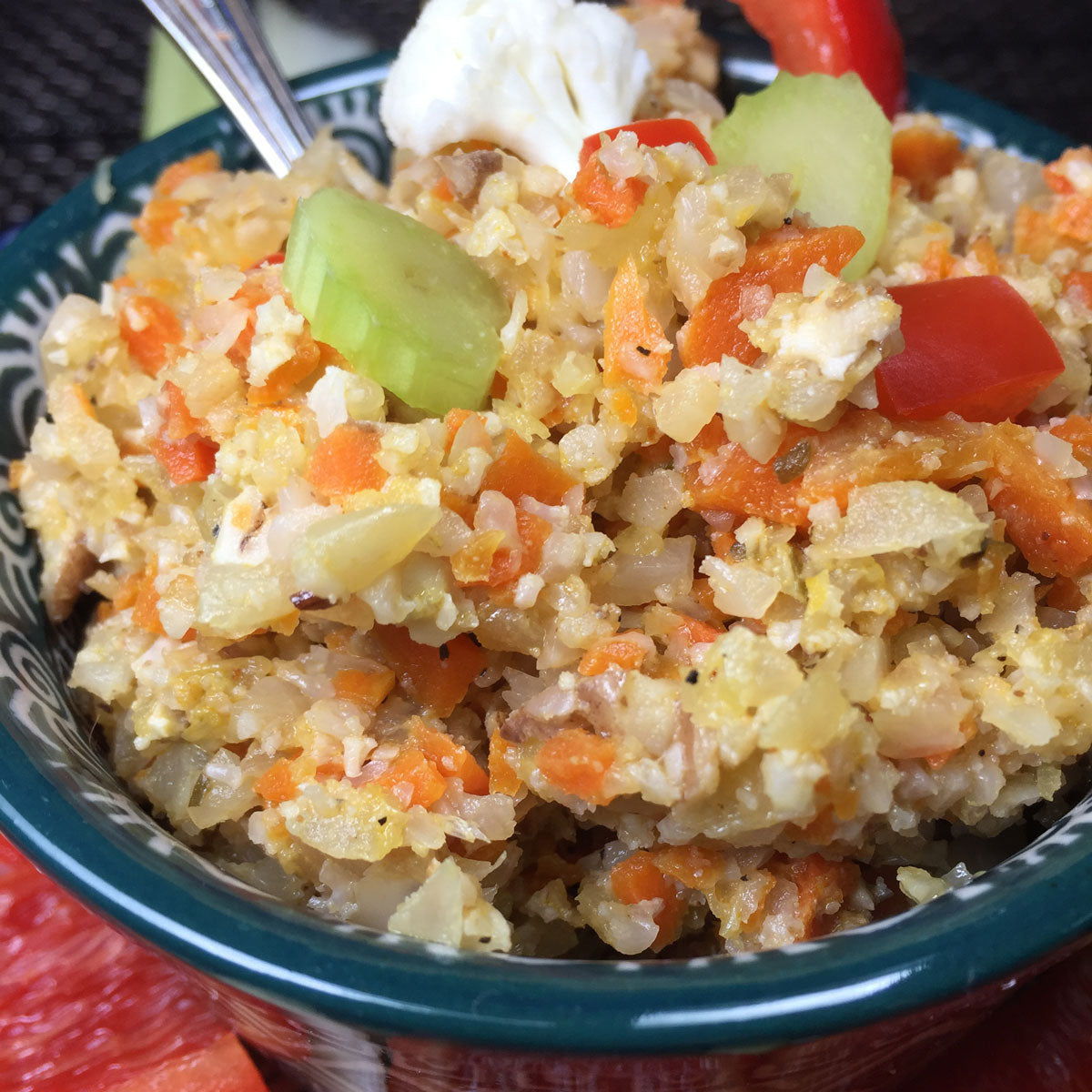 Cauliflower Rice and Vegetable Mixture