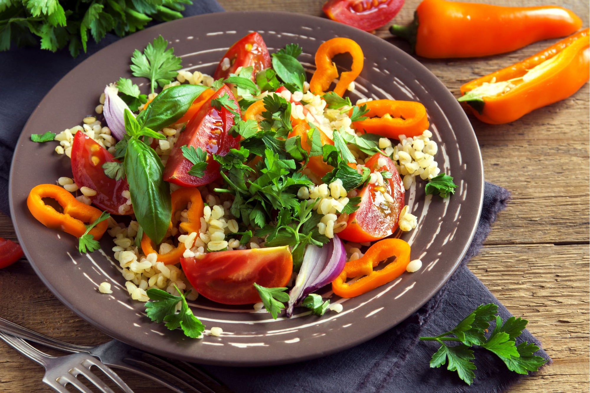 Couscous and Salad