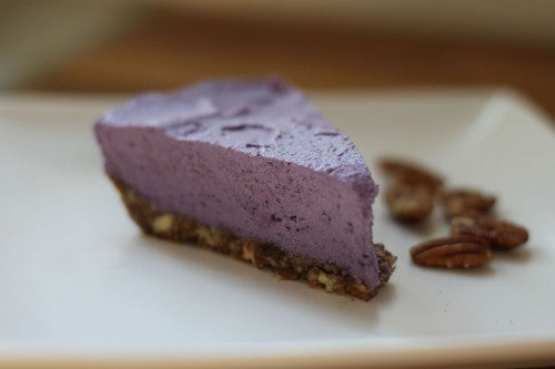 Raw, Dairyless Blueberry Cheesecake
