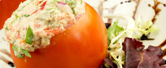 Raw Hallelujah Stuffed Tomatoes