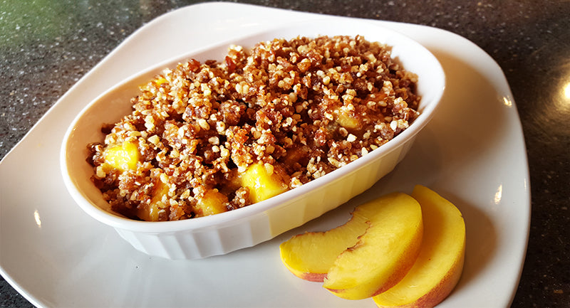 Raw Peach Cobbler