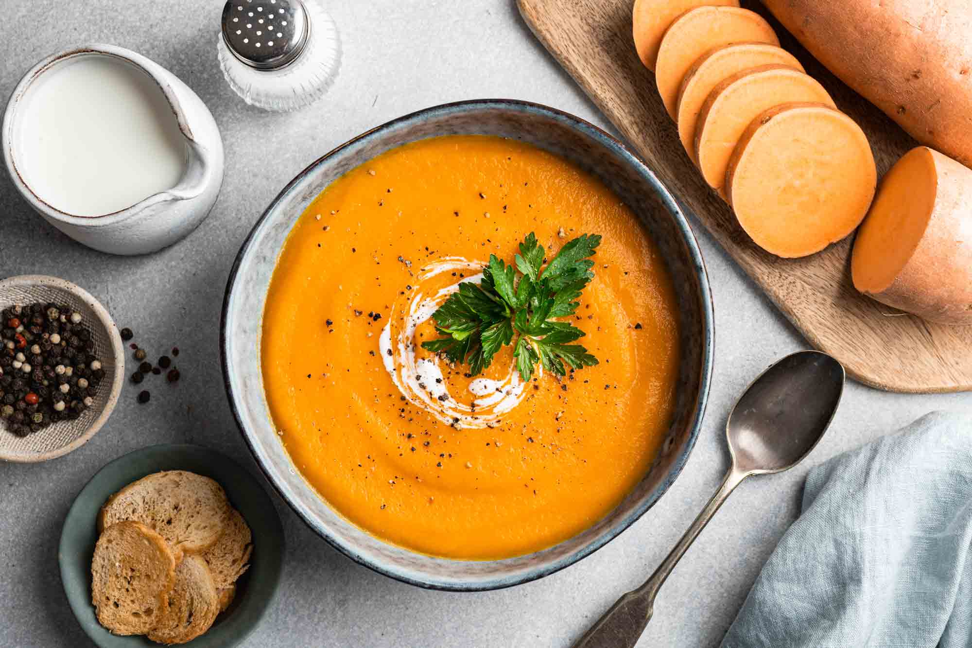 Raw Sweet Potato Soup