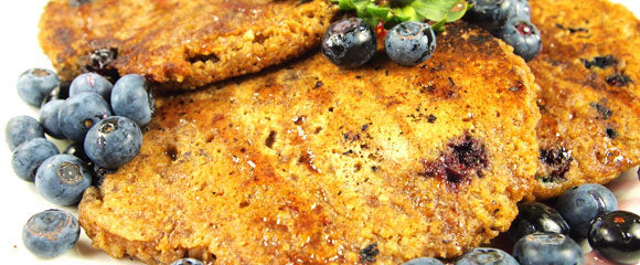 Whole Grain Blueberry Pancakes