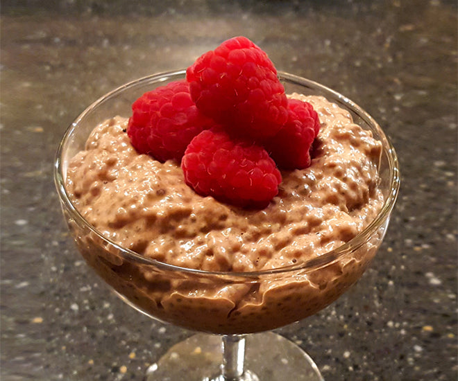 Carob Hazelnut Chia Pudding