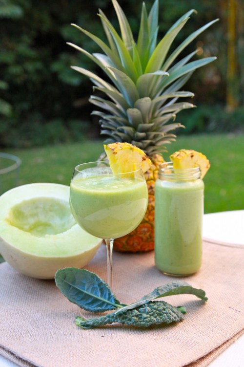 Rhonda's Hawaiian Fruits & Greens Smoothie