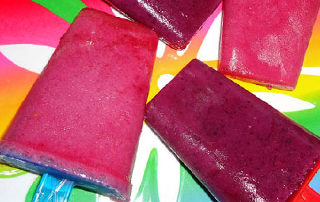 Creamy Fruit Popsicles