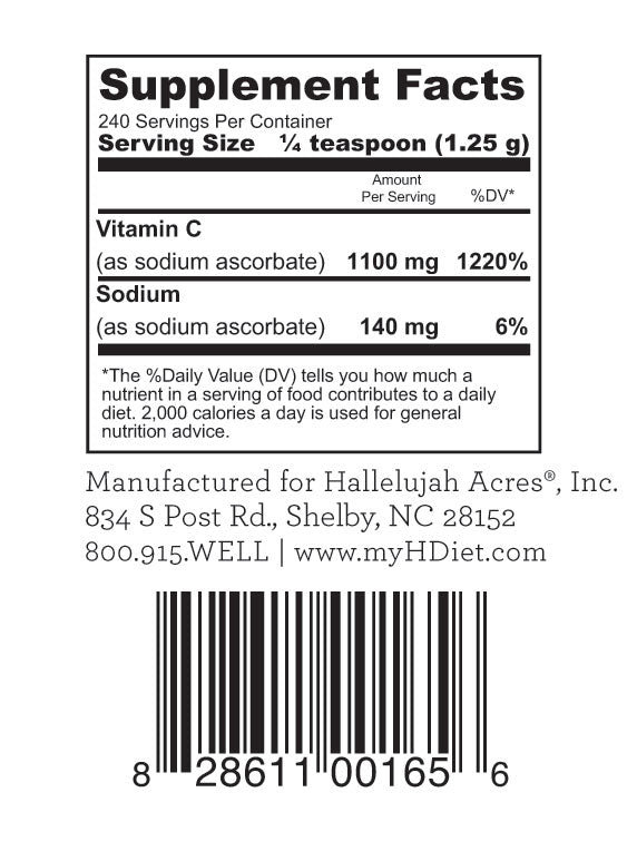 Vitamin C Powder (Sodium Ascorbate)