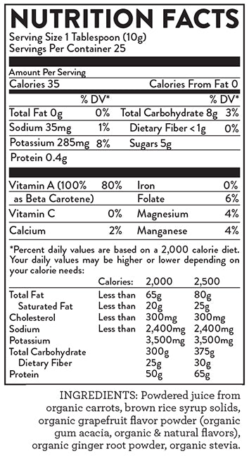 Ginger and Grapefruit Carrot Juice Max Ingredients