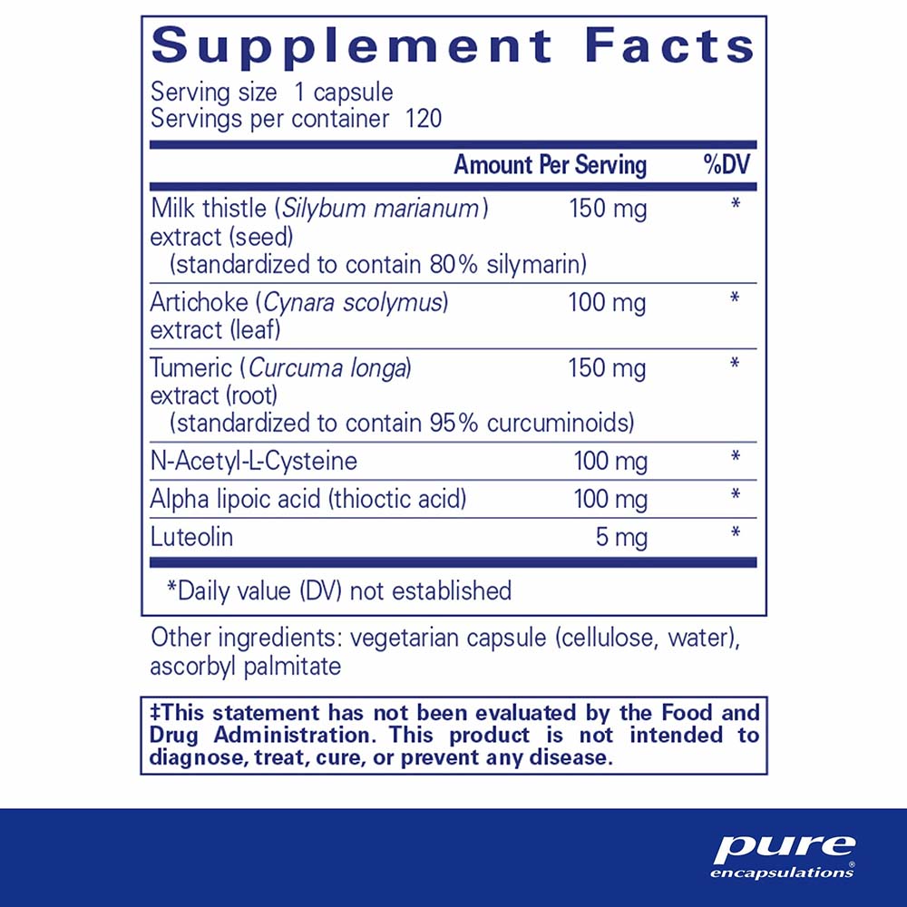 LVR Formula - Vegan Liver Health Supplement Facts - 120 Day Supply