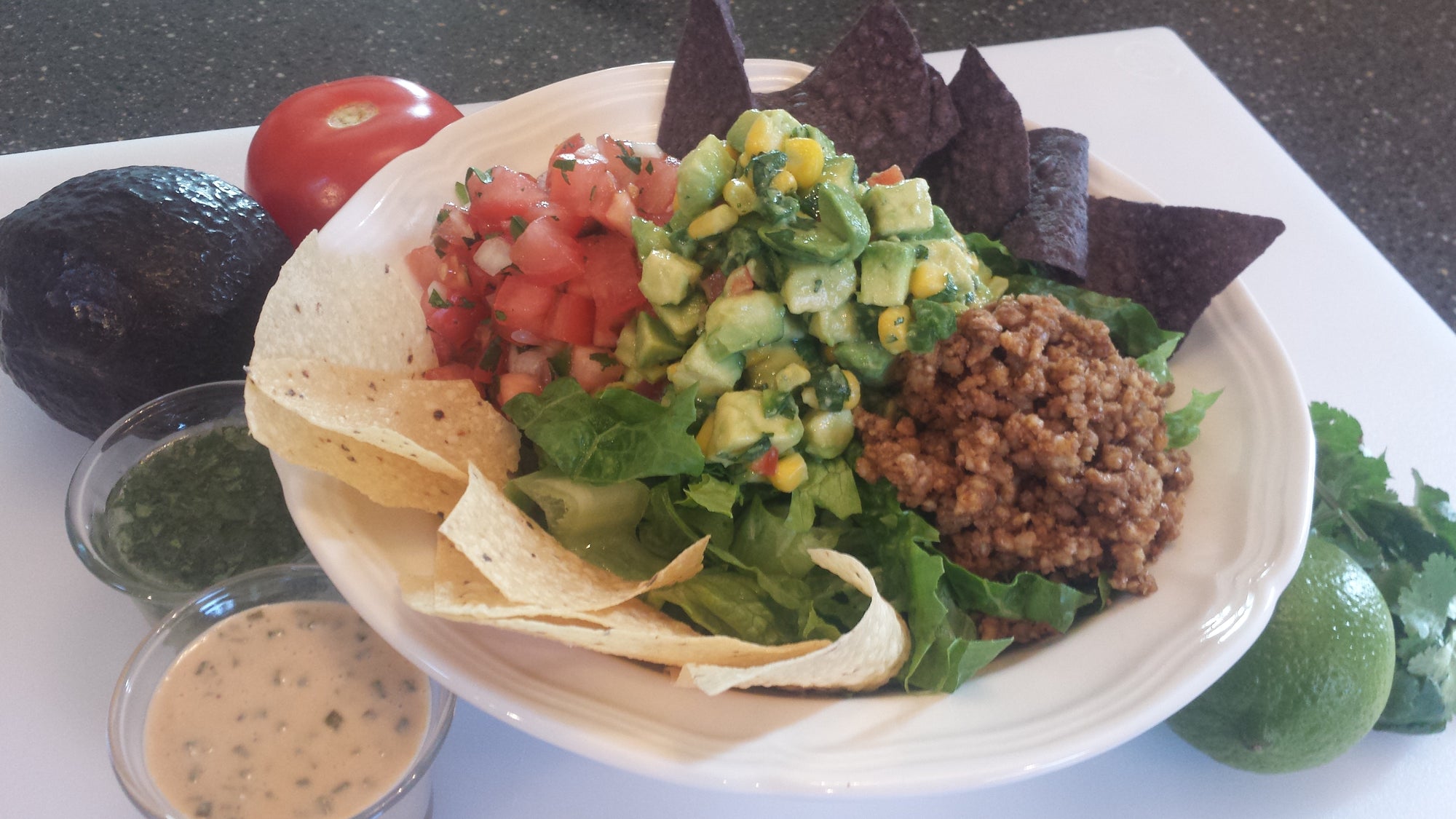 Guilt-Free Mexican Food Recipes: Fiesta Taco Salad & Vegan Queso Sauce
