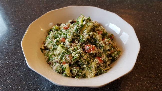 Raw Cauliflower Tabouli