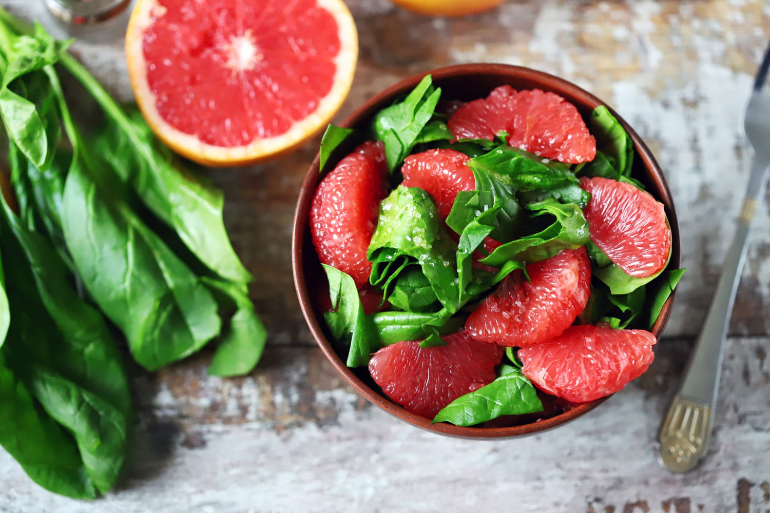 Grapefruit and Spinach Salad