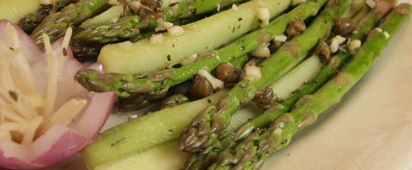 Herbed Raw Asparagus Spears