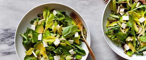 Crunchy and Fresh Raw Salad Recipes for Vibrant Health: Shades of Green Salad