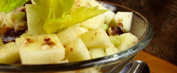 Raw Apple, Pear, Pecan Salad