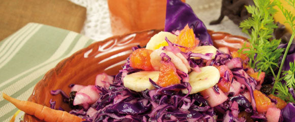 Red Cabbage & Fruit Salad
