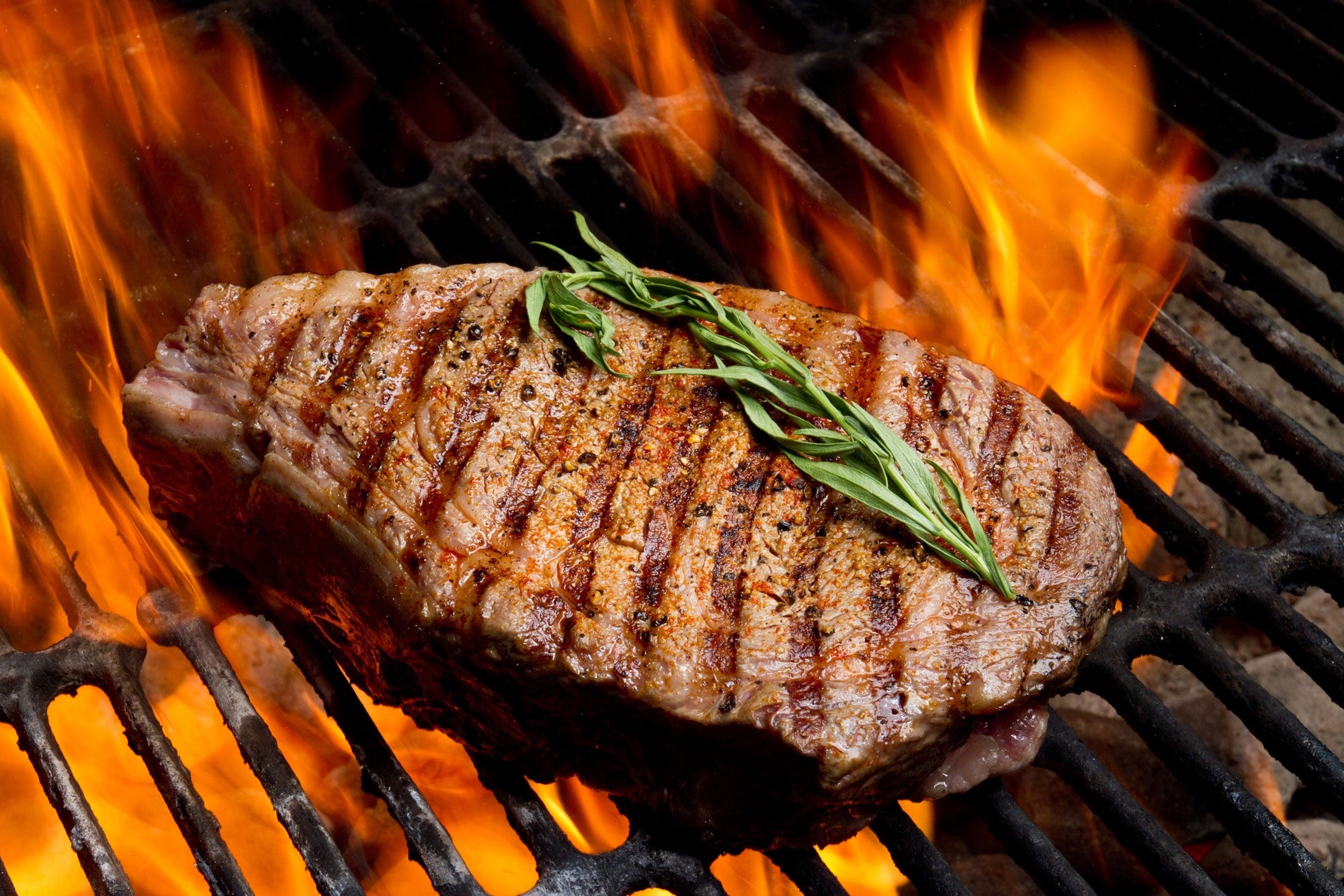 Steak on a Grill