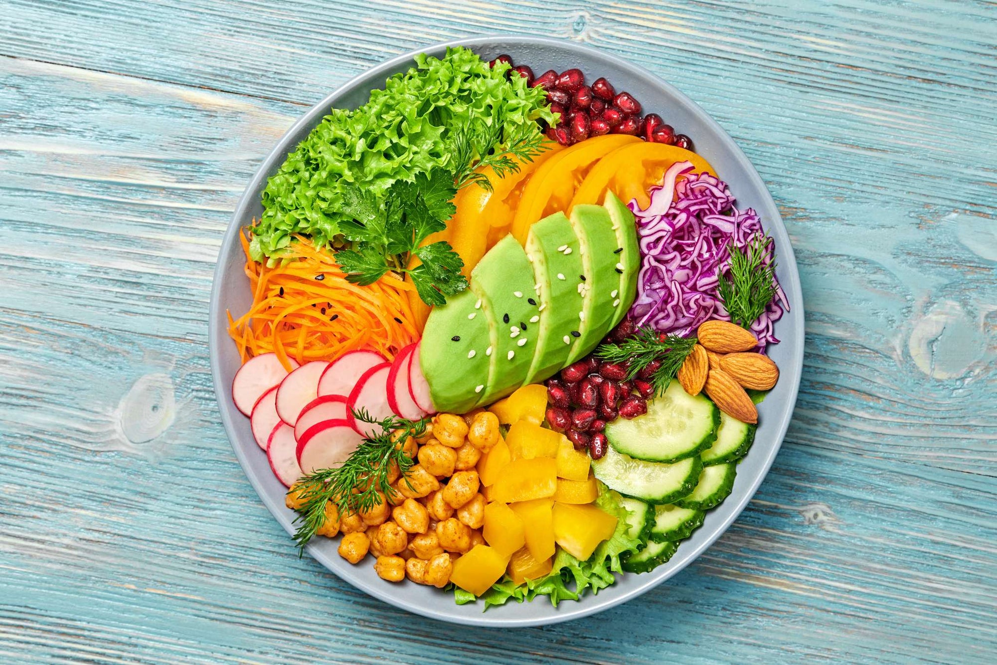 Grated Rainbow Salad
