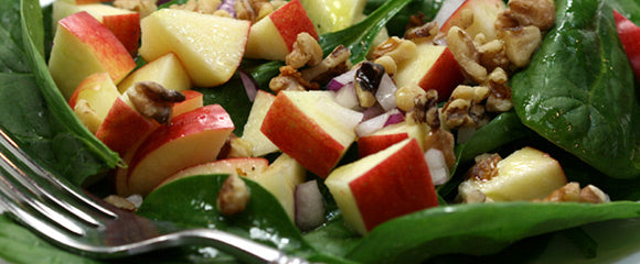 Holiday Apple, Nut and Greens Salad