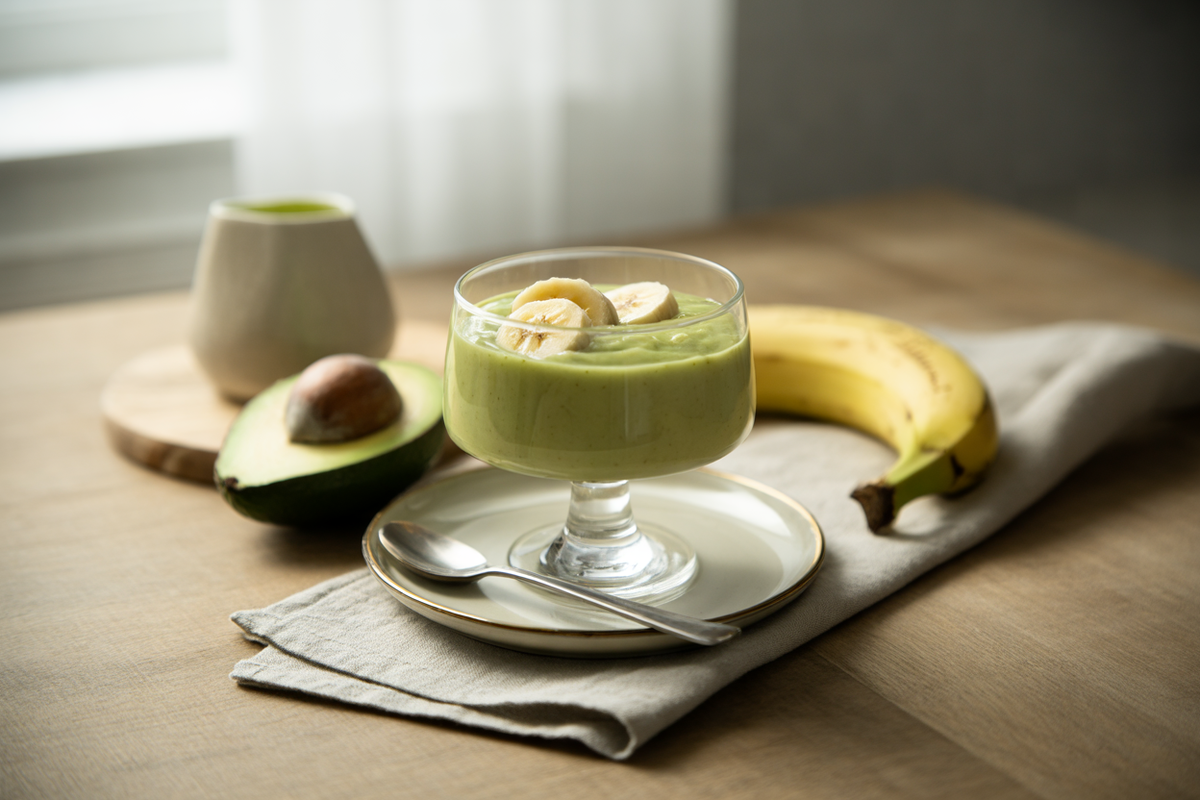 Avocado banana pudding