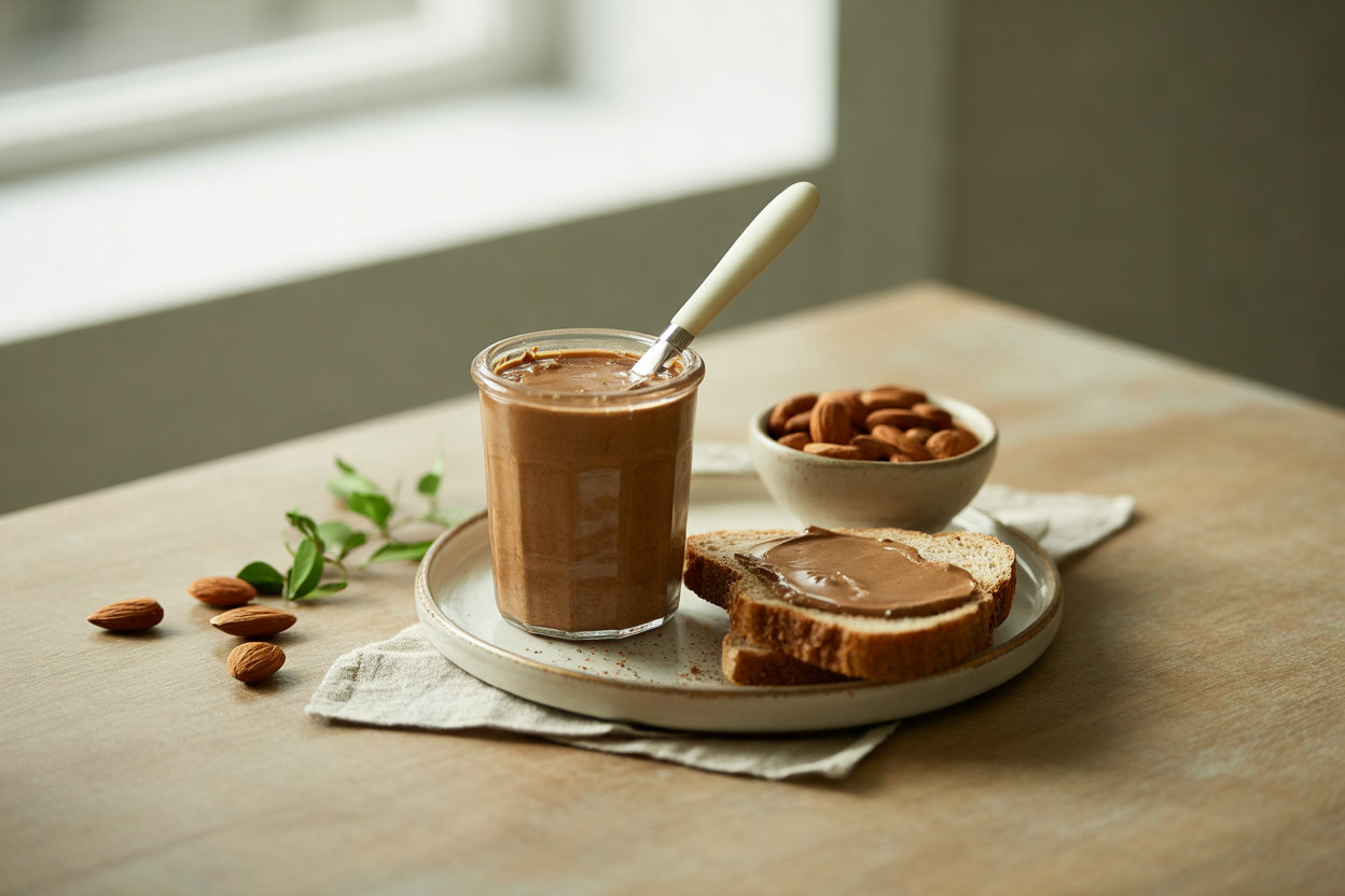 Homemade raw almond butter