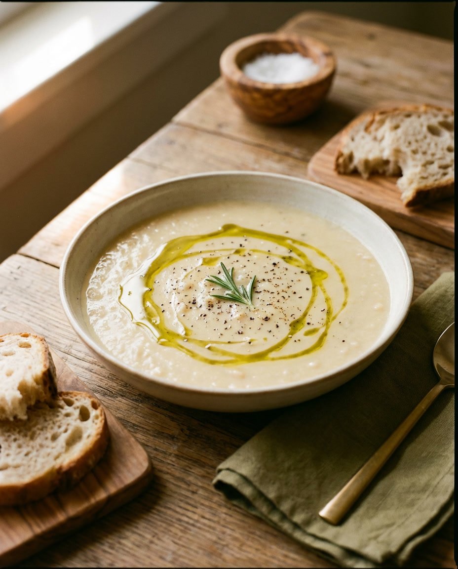 Creamy Cauliflower & White Bean Soup