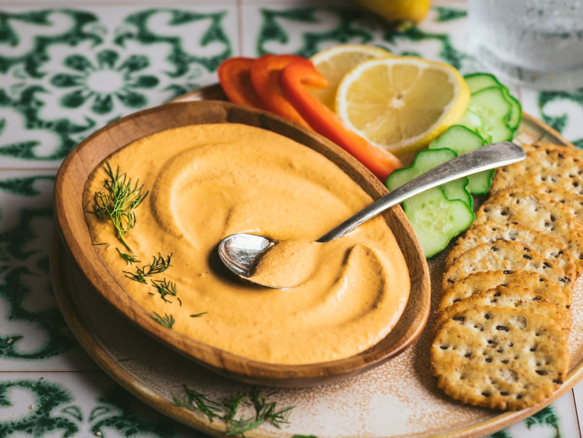 Red Pepper/ Dill Sour Cream Recipe | Vegan "Cheese" Dip