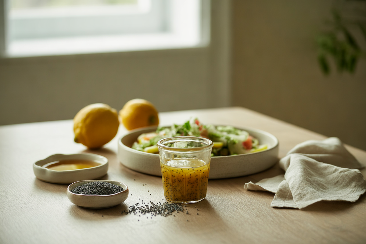 Honey poppy seed dressing