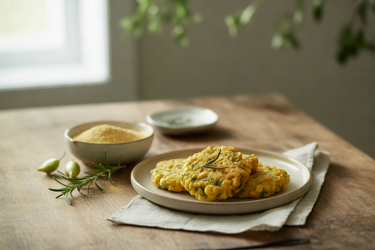 Rosemary corn fritters