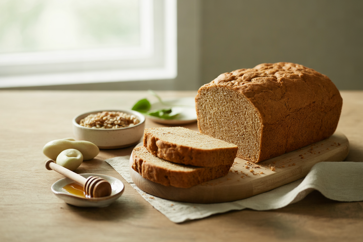 Homemade seven-grain bread