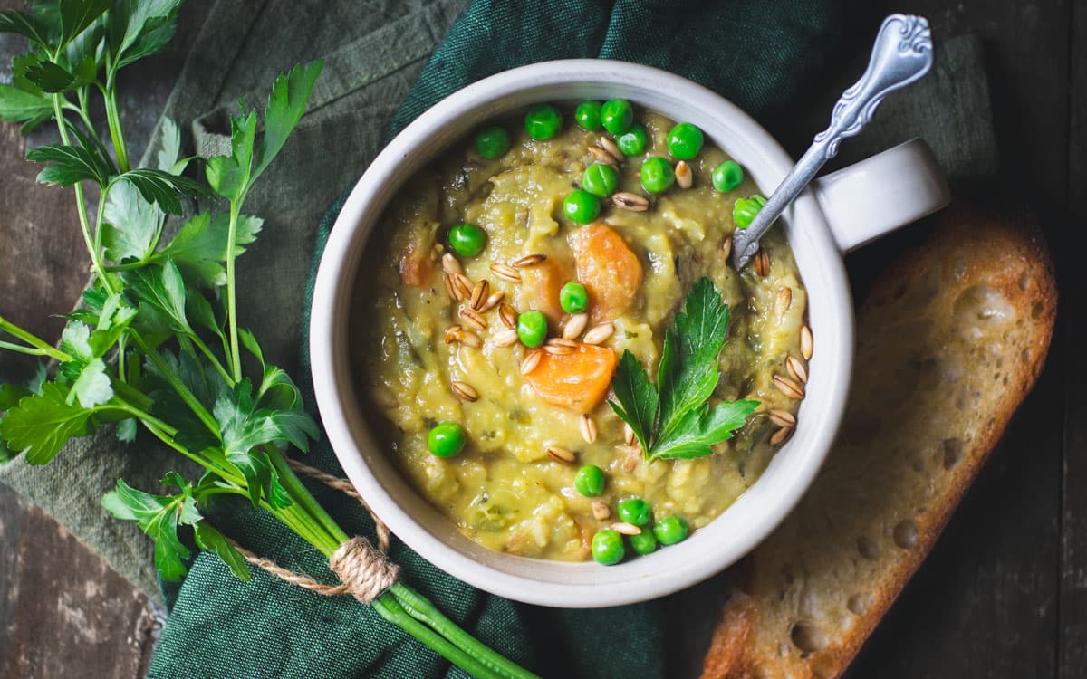 Vegan Split Pea Soup | Vegan Dinner Ideas