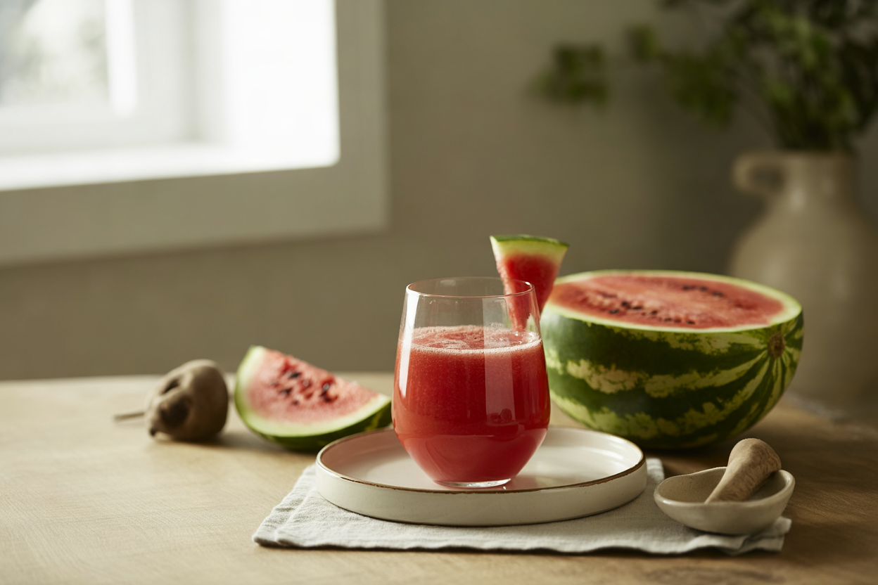 Fresh watermelon juice