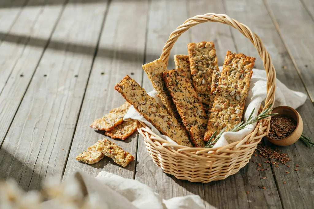 Sun-Dried Tomato Flax Crackers or Bread