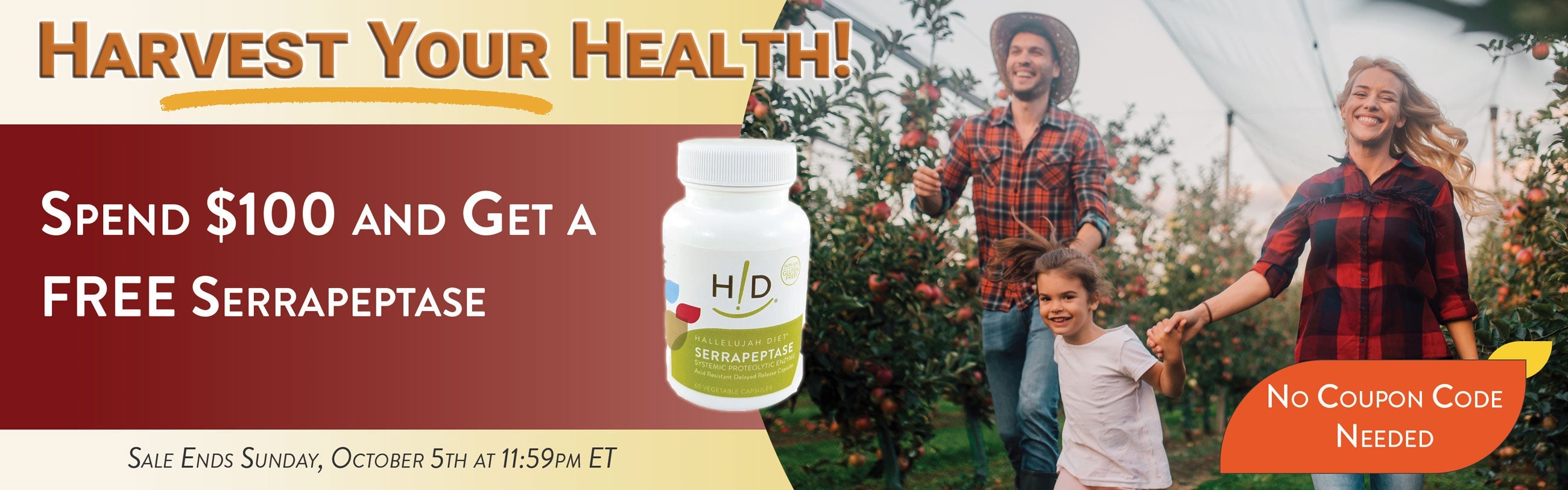 Harvest Your Health - FREE Serrapeptase