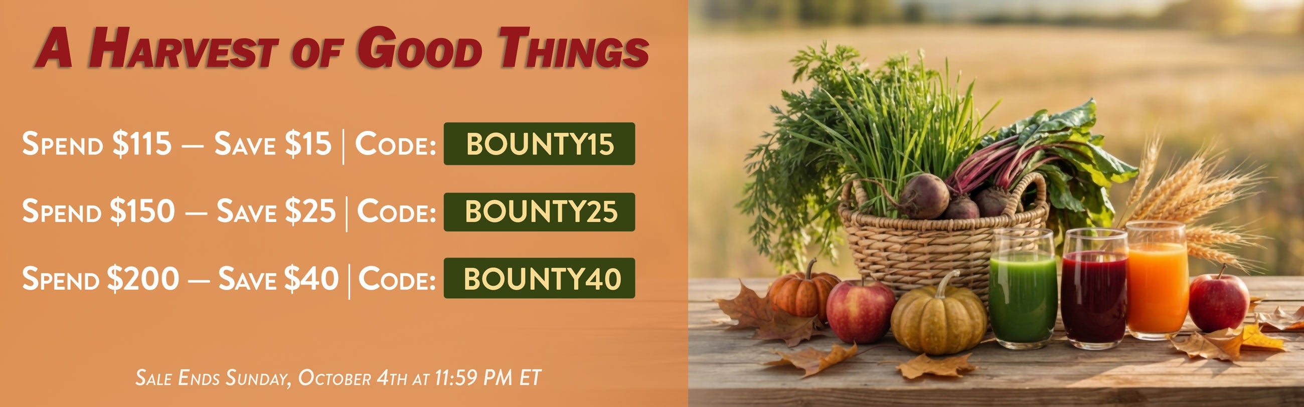 Harvest of Good Things