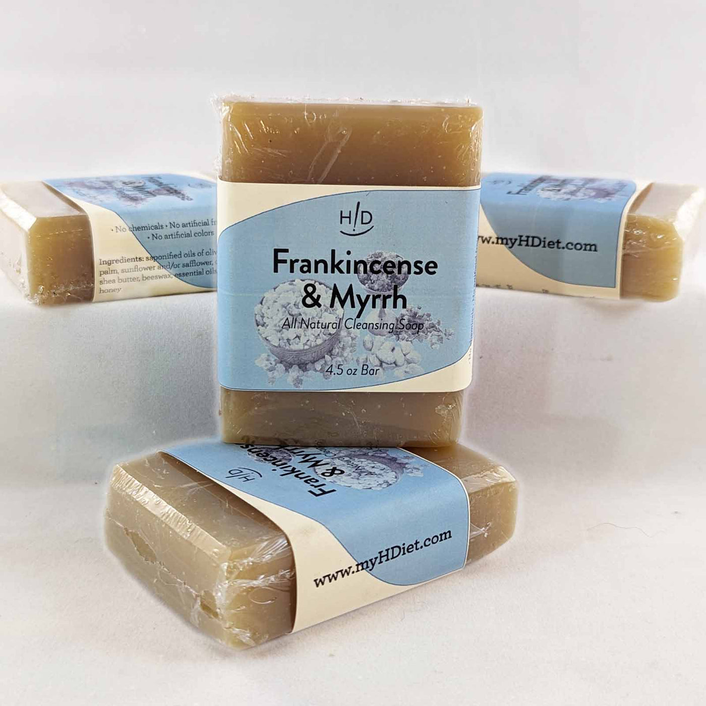 Frankincense and Myrrh All Natural Cleansing Bar Soap