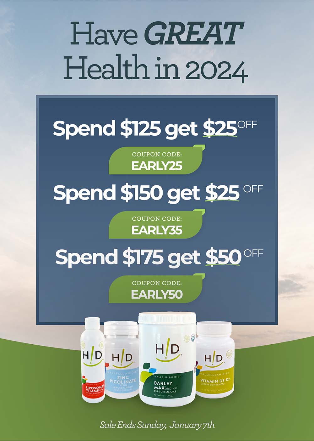 Great Health sale - supplement sale