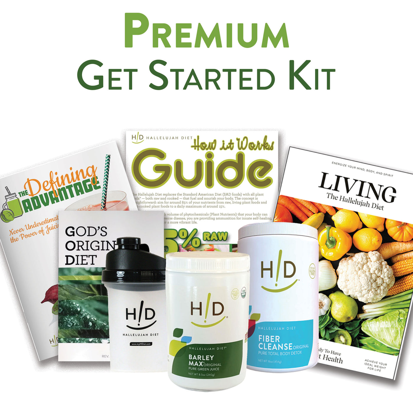Premium Get Started Kit - Vegan Supplement Kit | Hallelujah Diet