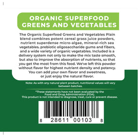 Advanced Superfood, Greens and Vegetable (Plain)