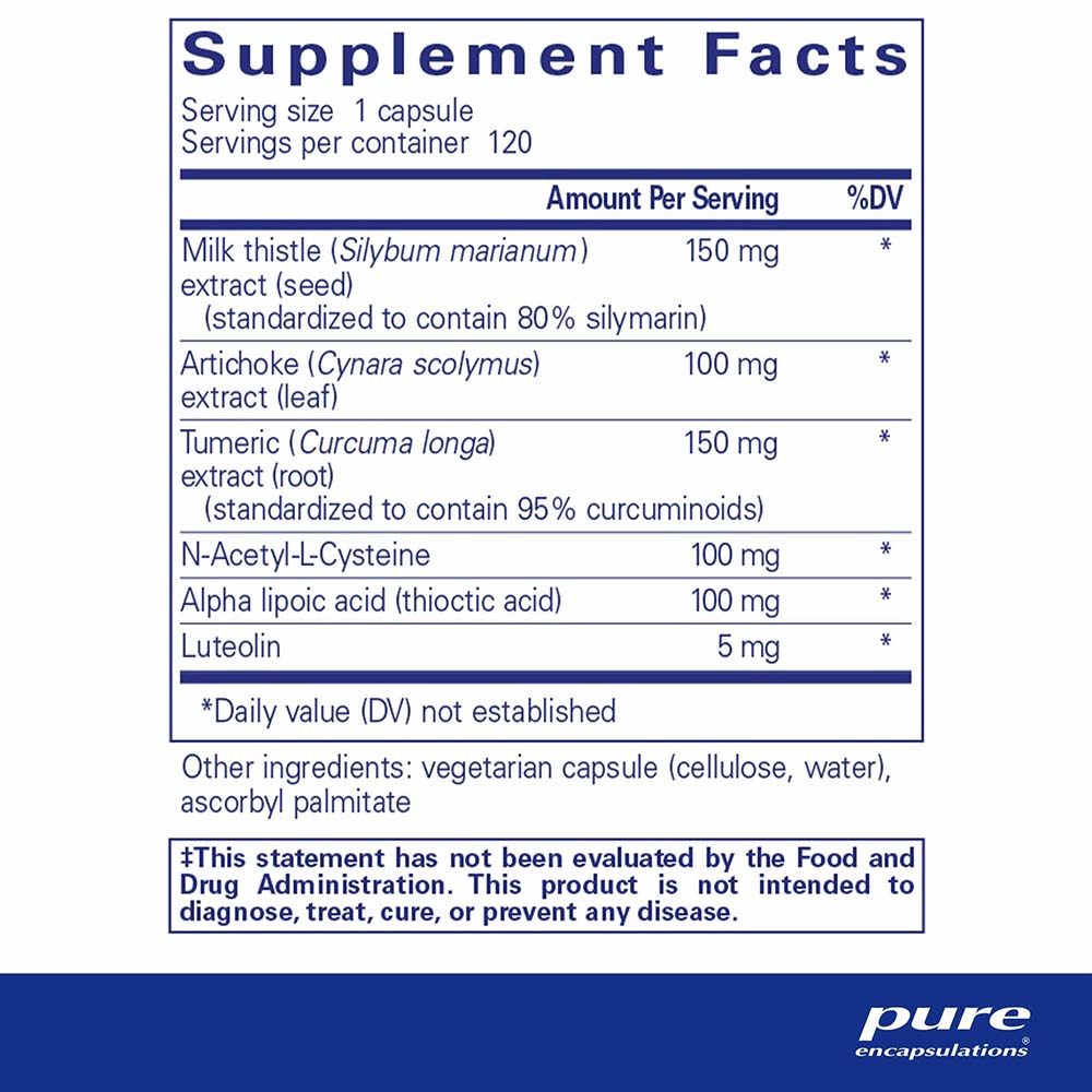 LVR Formula - Vegan Liver Health Supplement Facts - 120 Day Supply 