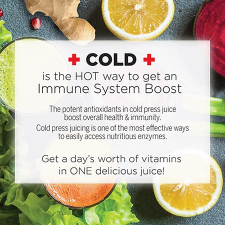 The benefits of cold pressed juices in boosting your immune system and health with vitamins, minerals, and nutrients